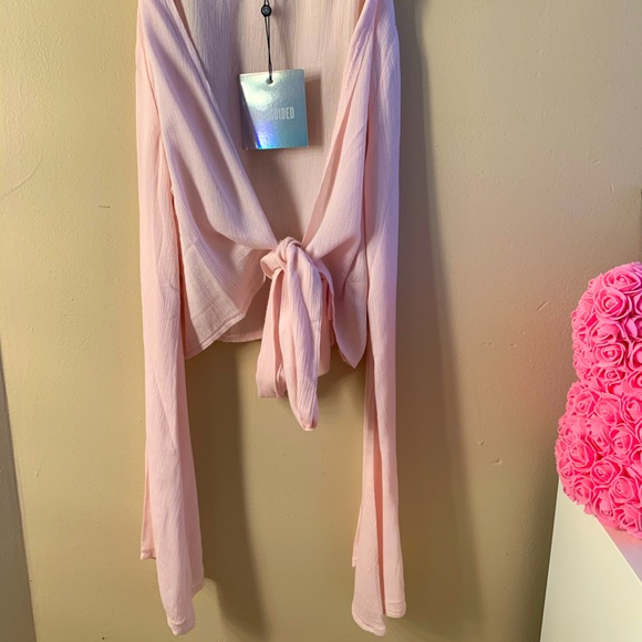 Missguided tied up crop top - Picture 1 of 2